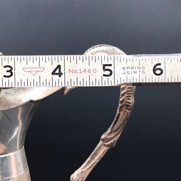 Vintage NORLEANS Wine Claret Decanter Silver Plate Cut Glass Made in Italy - Picture 12 of 13